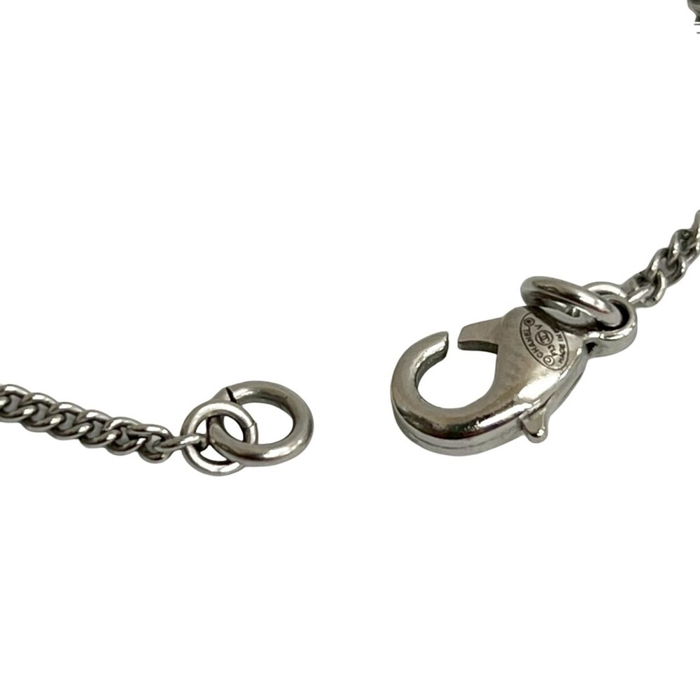 CHANEL Authentic Silver Logo Necklace - Picture 3 of 5